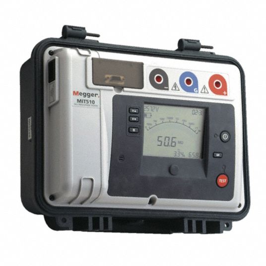 MEGGER Digital/Analog LCD AC and Battery Megohmmeter; Insulation ...