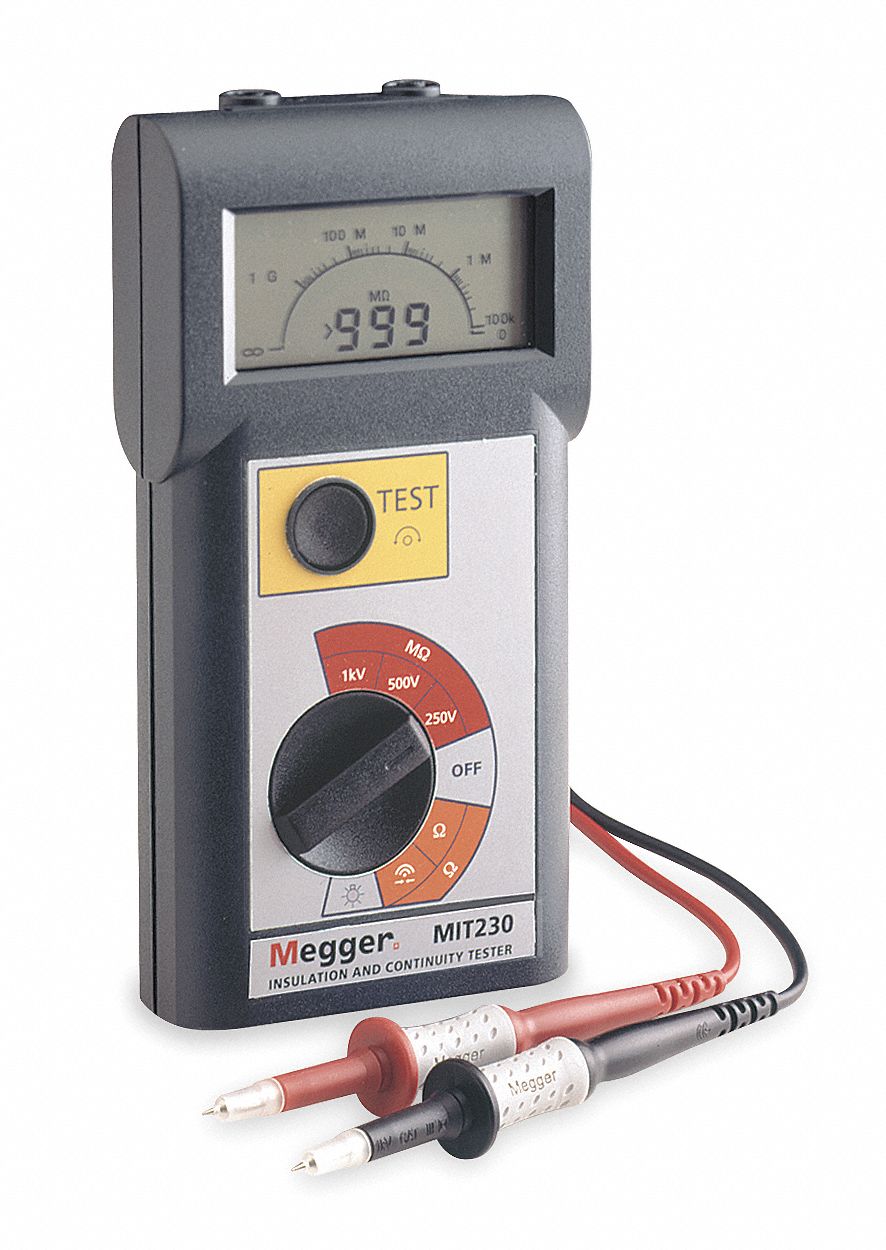 BATTERY OPERATED MEGOHMMETER,250/10