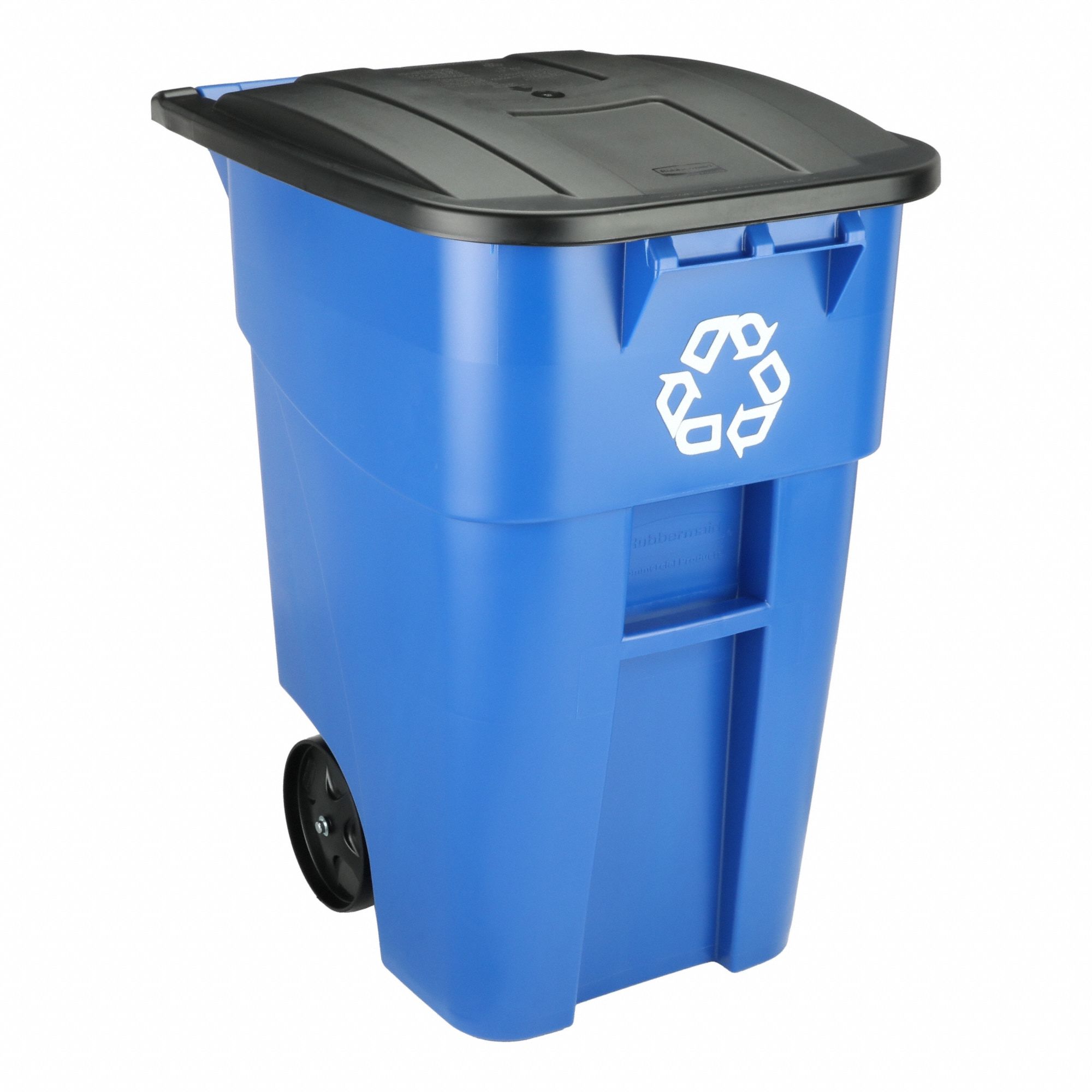 MOBILE RECYCLING CONTAINER,BLUE,50 GAL.