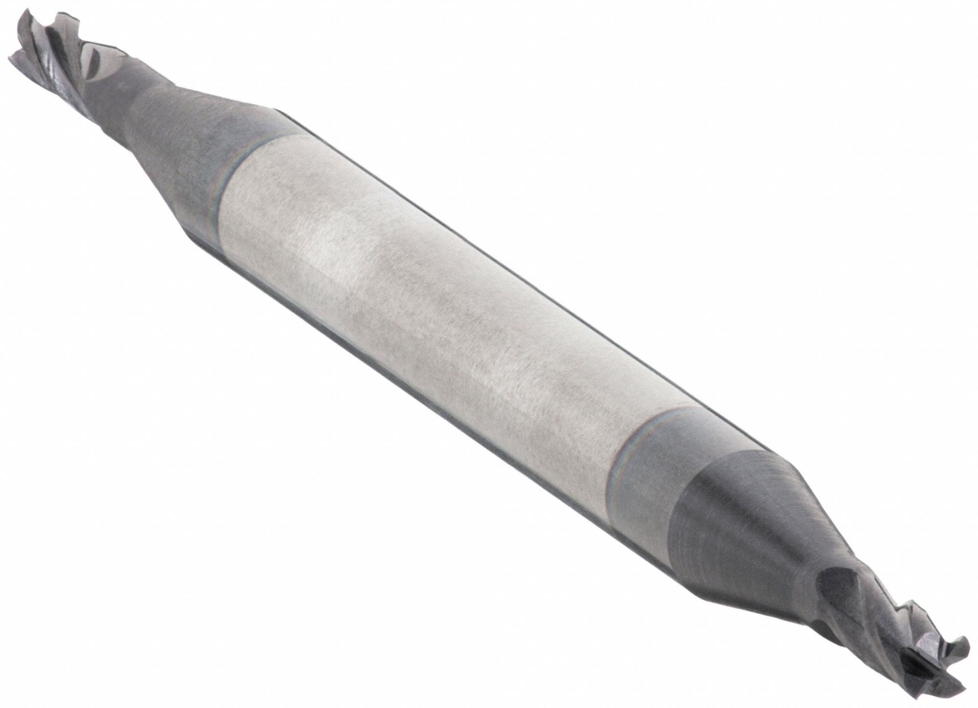 Square End Mill: Carbide, TiAlN Coated, Double End, 4 Flute, 1/16" Mill Dia, 1/8" LOC