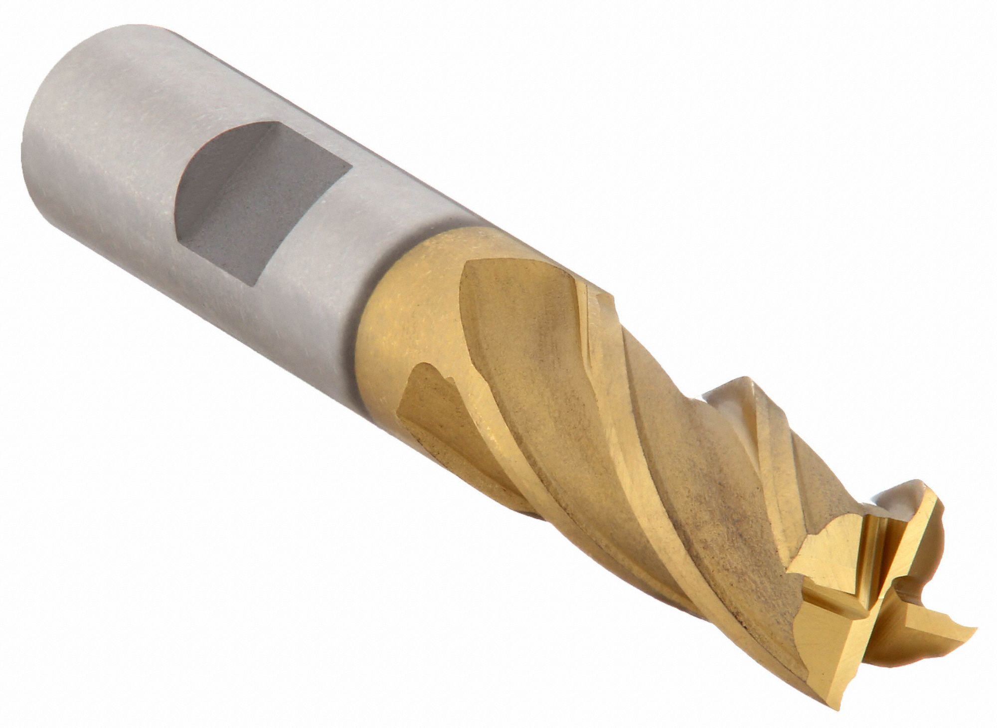 SQUARE END MILL,COBALT,3 7/8 IN L