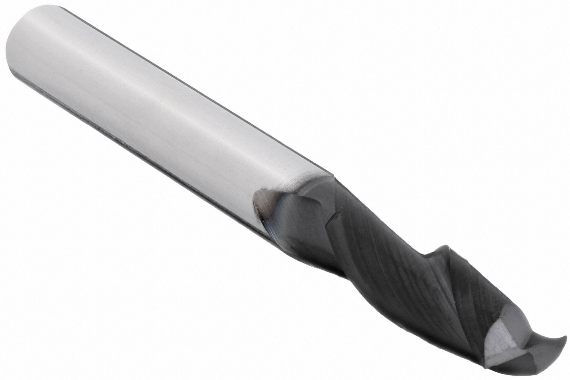 Square End Mill: Carbide, TiAlN Coated, 2 Flute, 1/8" Mill Dia, 1/2" LOC, 1-1/2" OAL