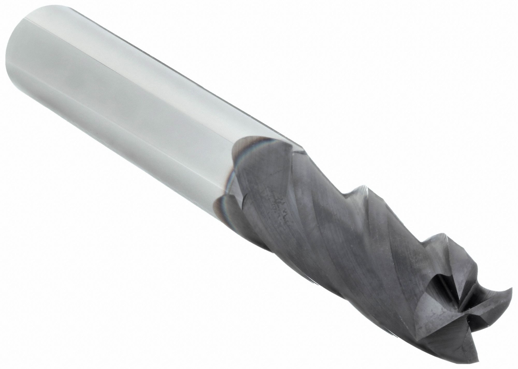 Square End Mill: Carbide, TiAlN Coated, 4 Flute, 1/4" Mill Dia, 1-1/8" LOC, 3" OAL