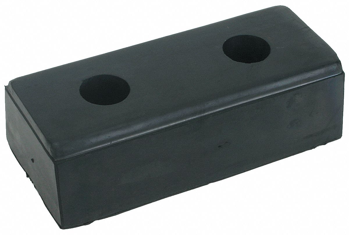 2MYP8 - Dock Bumper 10x2-3/4x4-1/2 In Rubber PK4