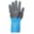 CHEMICAL-RESISTANT GLOVES, 14 IN, 11, BLUE/BLACK, NEOPRENE