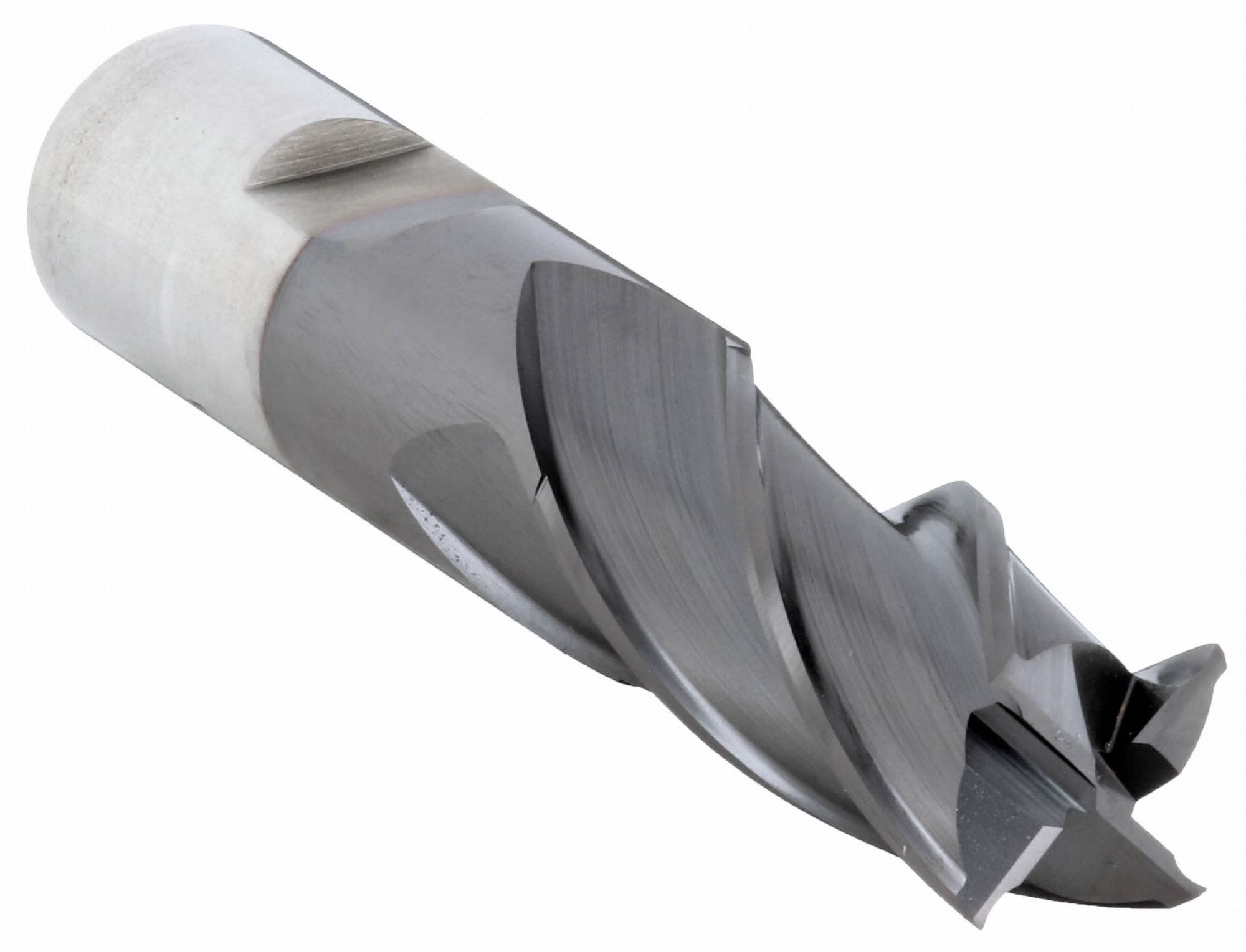 SQUARE END MILL, TICN FINISH, CENTRE CUTTING, 4 FLUTES, 1 IN MILLING DIAMETER, 2 IN CUT