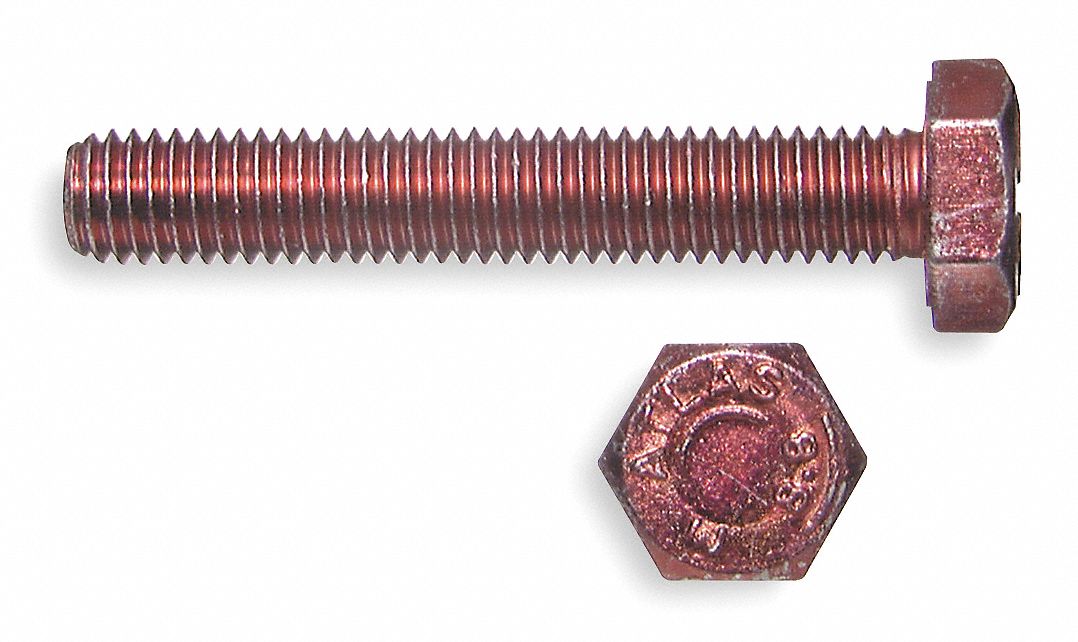 Hex Head Cap Screw B7, Steel, PK 50 Grainger