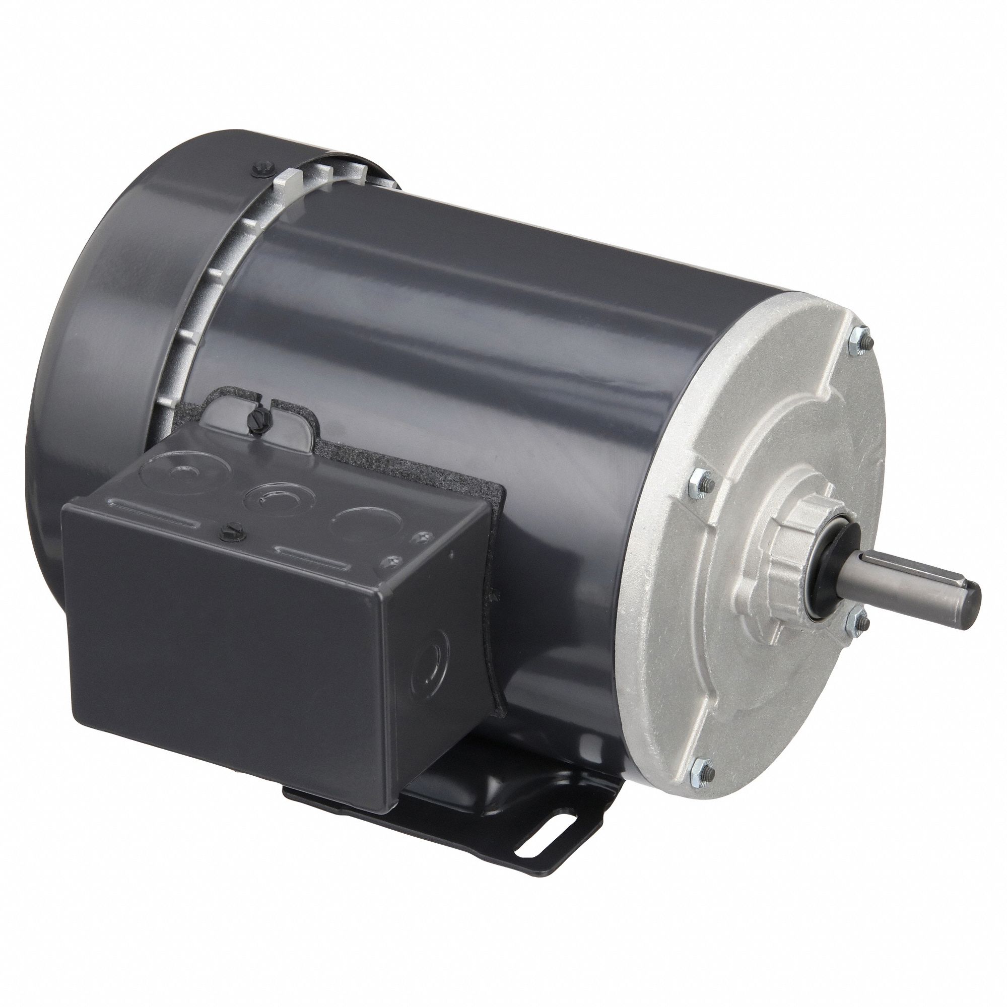 General Purpose Motor: Totally Enclosed Fan Cooled, Rigid Base Mount, 1/3 HP, 208-230/460V AC