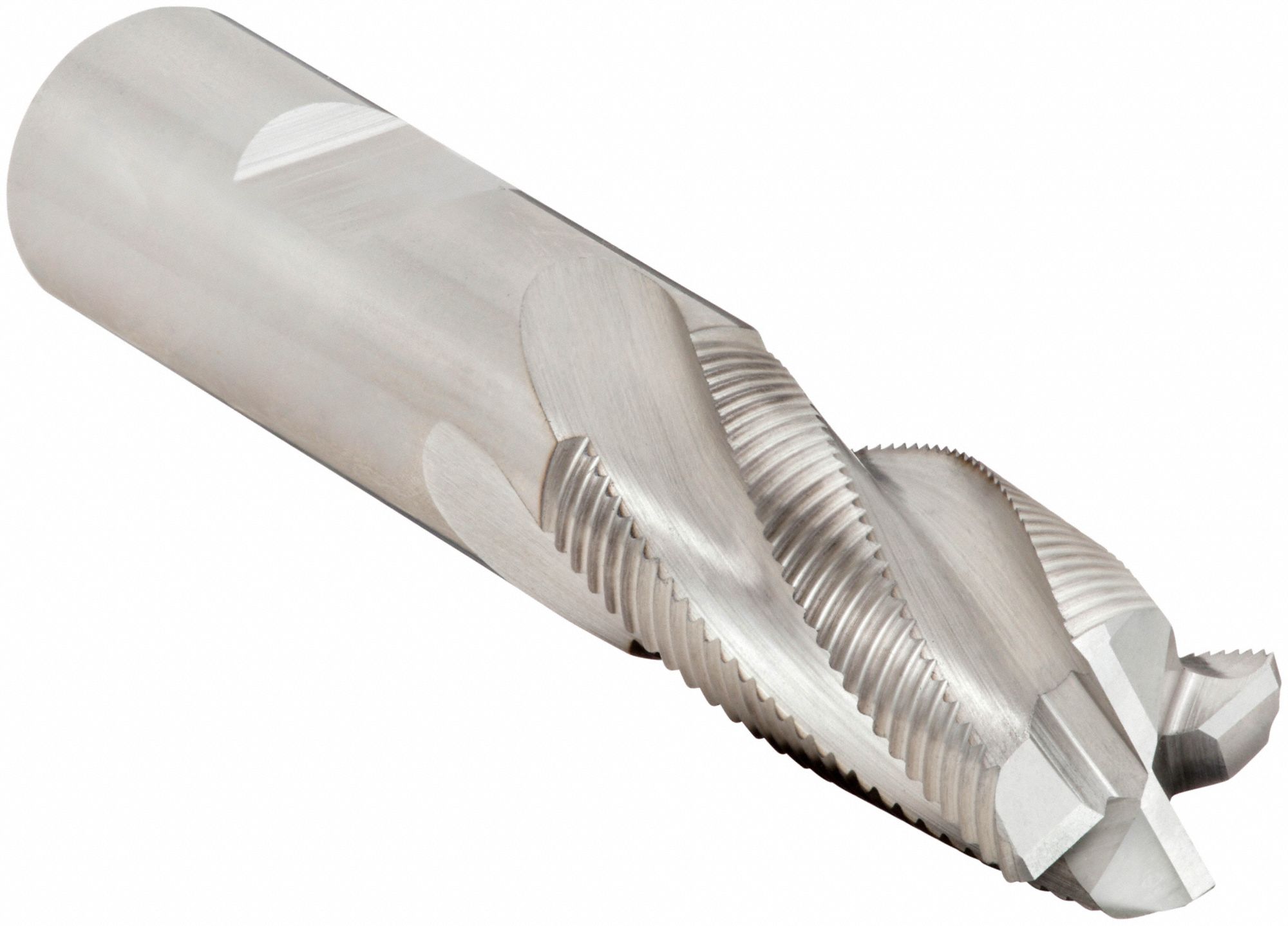 Roughing End Mill: Cobalt, 4 Flute, Fine Pitch, 3/4" Mill Dia, 1-5/8" LOC, 3-7/8" OAL