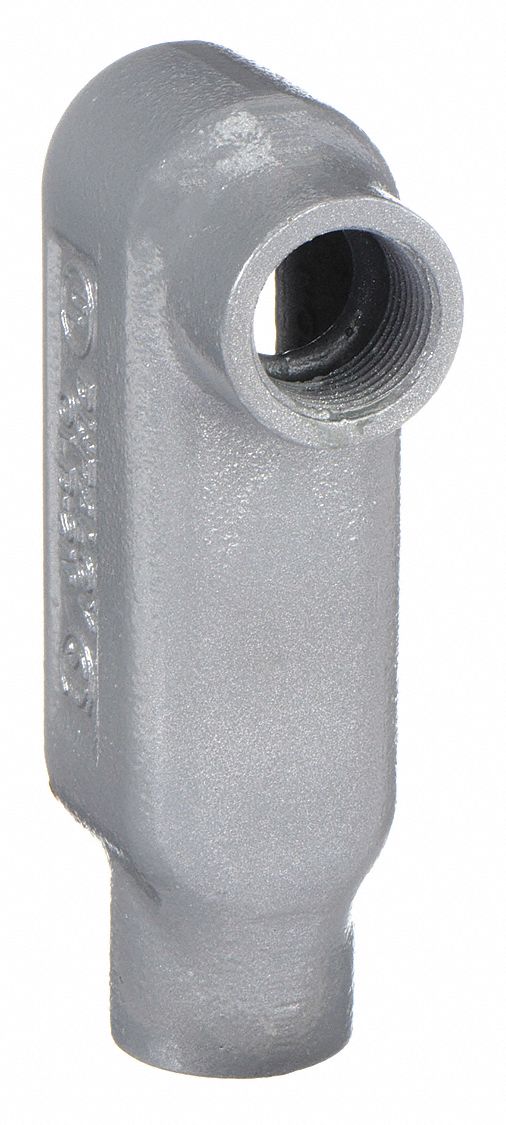 Conduit Outlet Body: Iron, Powder Coated, 1 1/2 in Trade Size, LB Body, 36 cu in Body Capacity