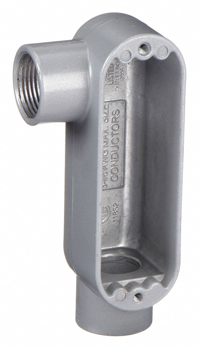 Aluminum, 2 in Trade Size, Conduit Outlet Body 2NB46OLR6 Grainger