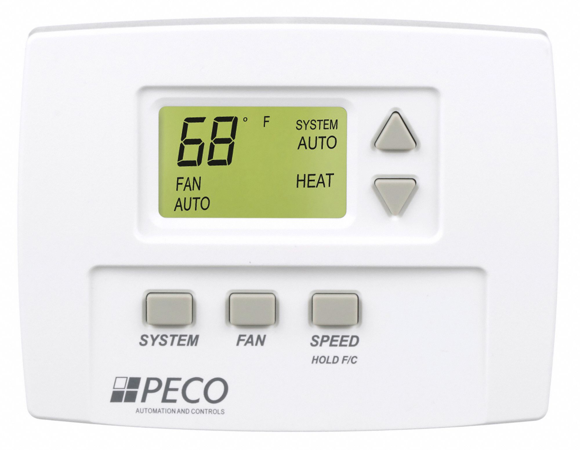 PECO, Heat and Cool, Auto-Cool-Heat-Off, Fan Coil Thermostat 