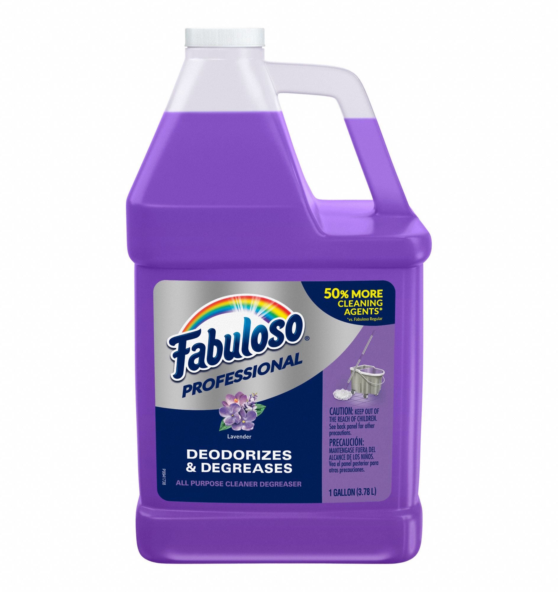 All Purpose Cleaner/Degreaser: Jug, 1 gal Container Size, Concentrated, Lavender, 4 PK