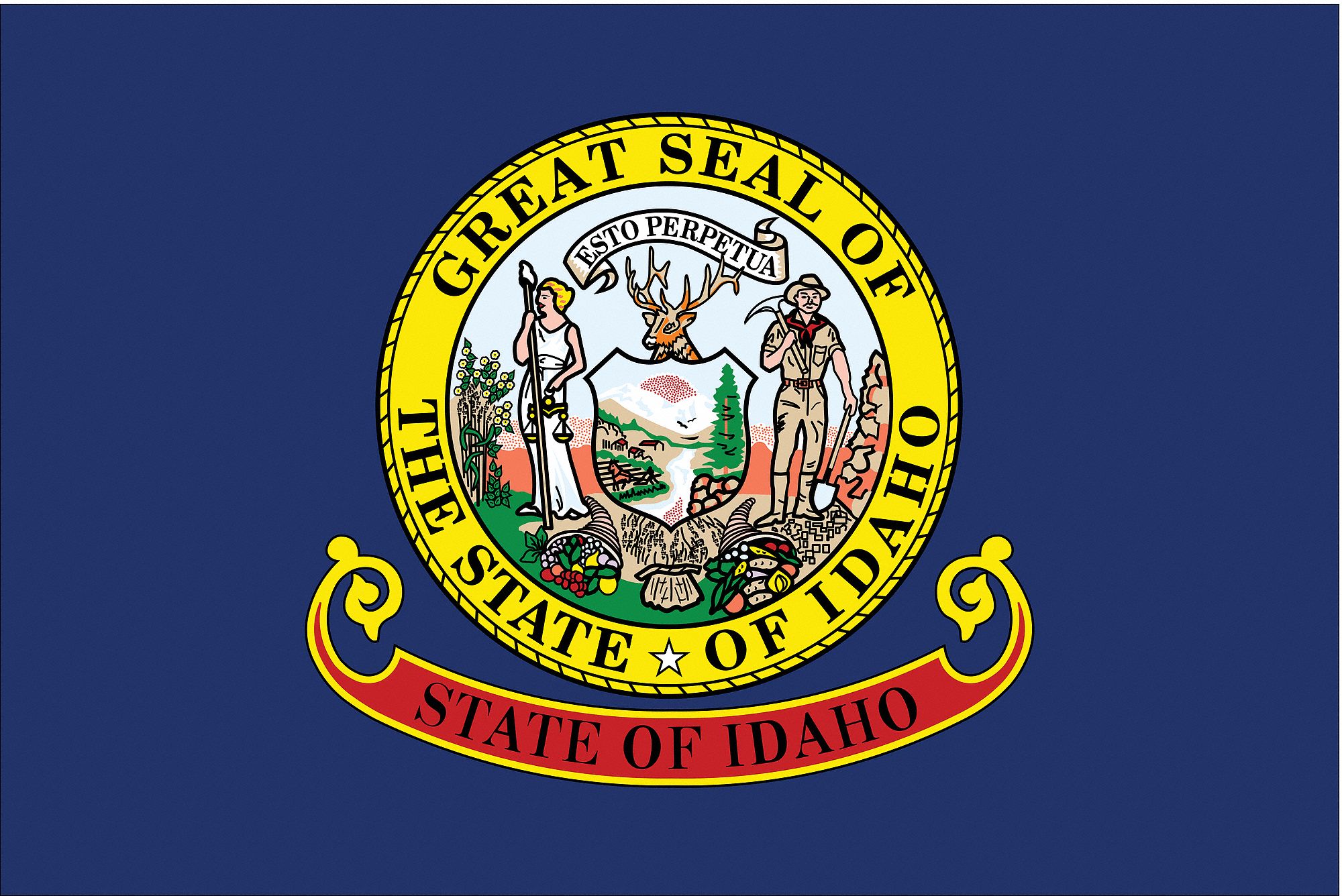 Printable Idaho State Flag Picture