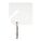 KEY TAG, 50 KEY TAGS, SQUARE-SLOTTED, WHITE, BLANK LABEL, 1½ IN OVERALL H, 50 PK