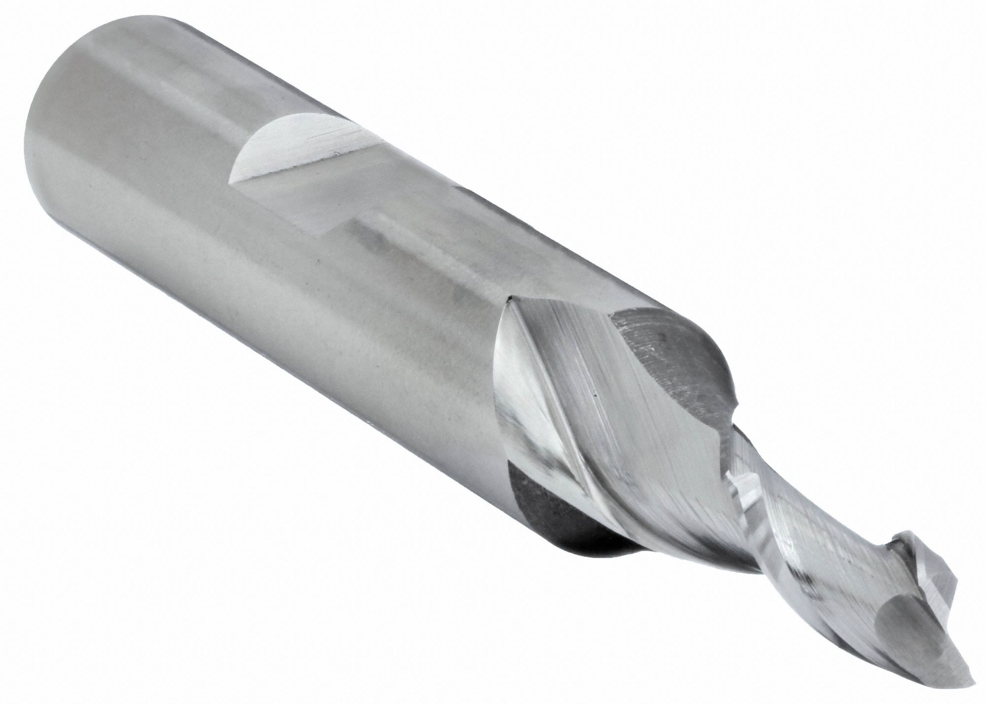 SQUARE END MILL, CENTRE CUTTING, 2 FLUTES, ⅛ IN MILLING DIAMETER, ⅜ IN CUT, HSS