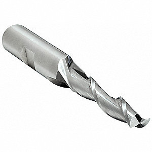 SQUARE END MILL, CENTRE CUTTING, 2 FLUTES, 11/32 IN MILLING DIAMETER, 9/16 IN CUT, HSS