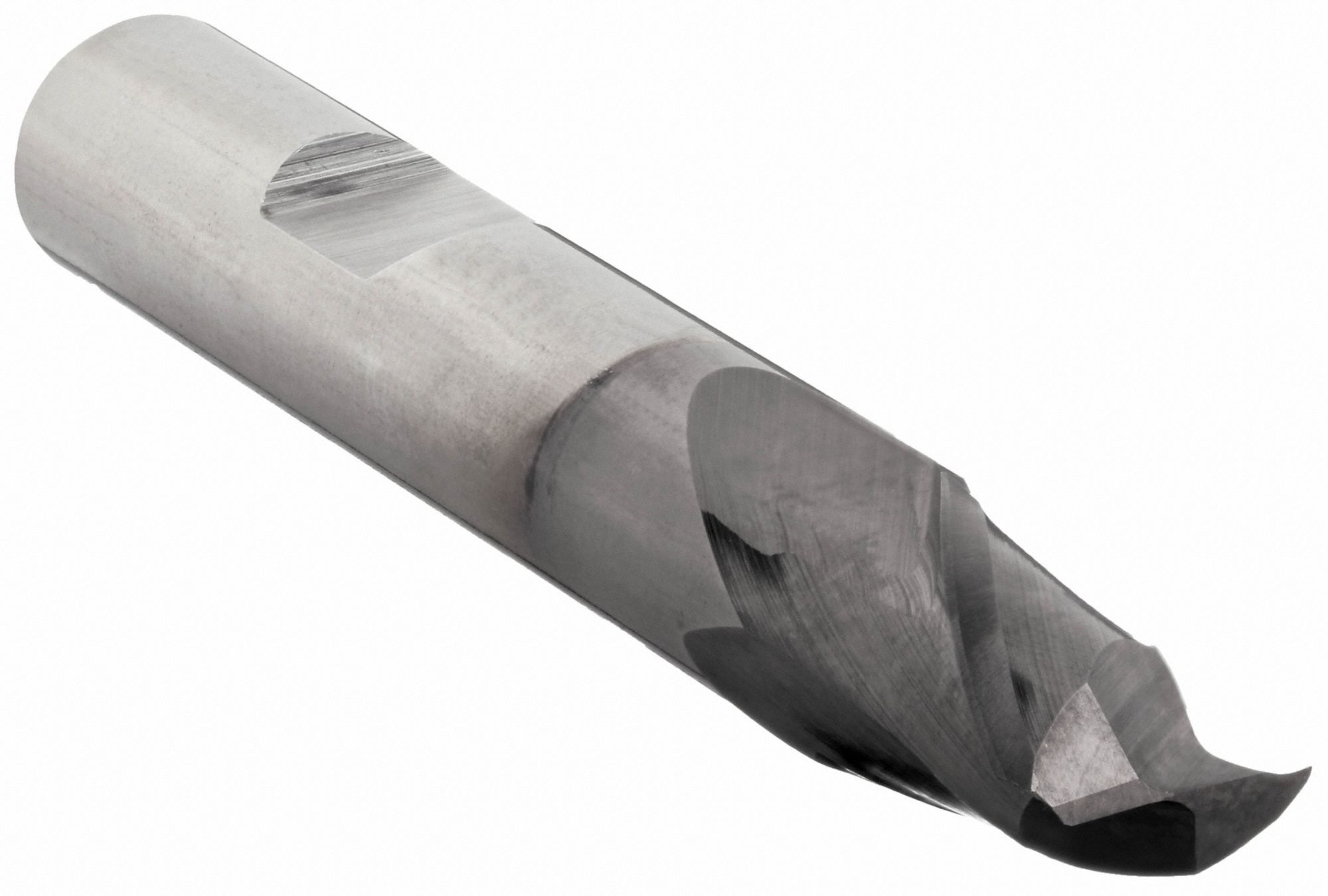 SQUARE END MILL, CENTRE CUTTING, 2 FLUTES, 5/16 IN MILLING DIAMETER, 9/16 IN CUT, HSS