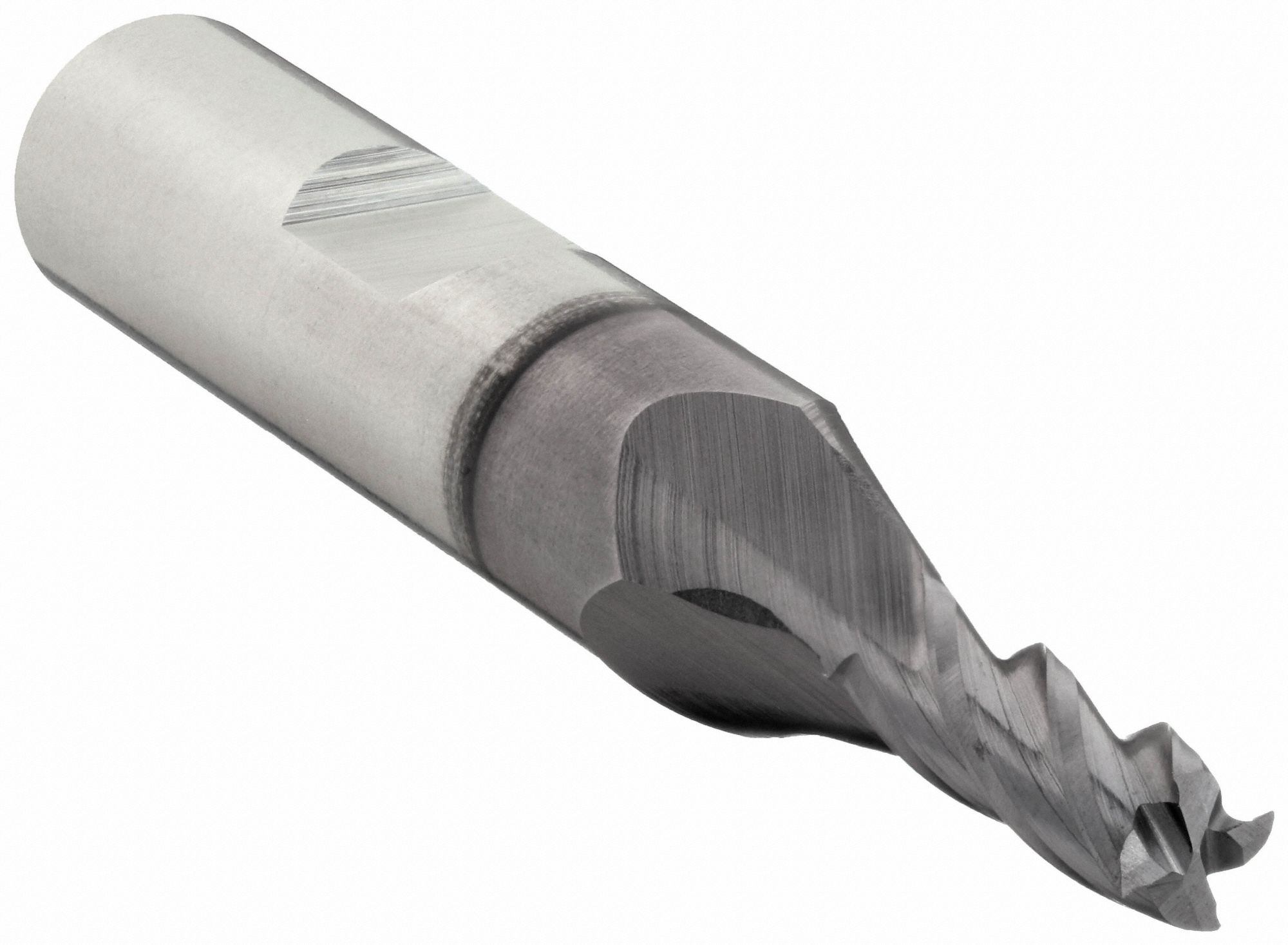 SQUARE END MILL, TICN FINISH, CENTRE CUTTING, 4 FLUTES, 5/32 IN MILLING DIAMETER, HSS