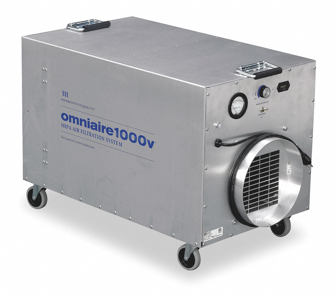 OMNITEC DESIGN INC. HEPA Negative Air Machine, Variable Speed Thermally
