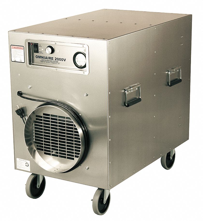 OMNITEC DESIGN INC. HEPA Negative Air Machine, Variable Speed Thermally
