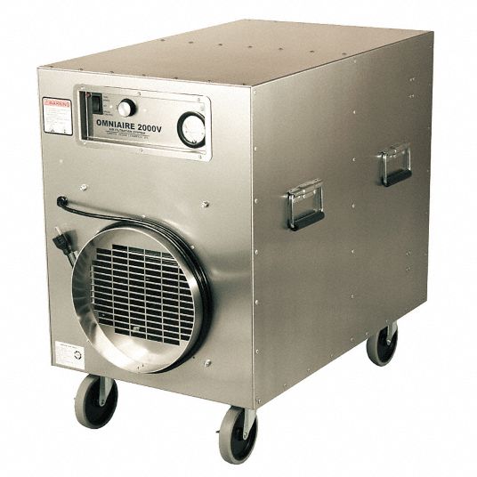 OMNITEC DESIGN INC. HEPA Negative Air Machine, Variable Speed Thermally ...