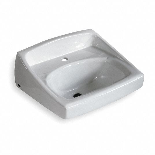 AMERICAN STANDARD American Standard, Lucerneâ¢ Series, 10 in x 15 in, Vitreous China, Lavatory 