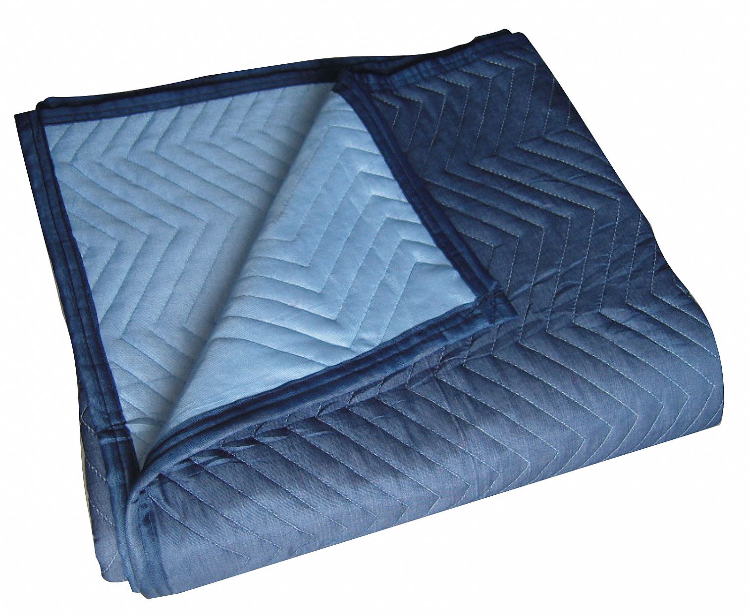 QUILTED MOVING BLANKET, 72 IN L, 80 IN W, BLUE, 7 POUND WT, 6 PK