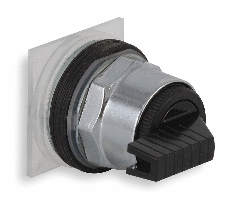 Long-HandledSelectorSwitch, Black, 30mm