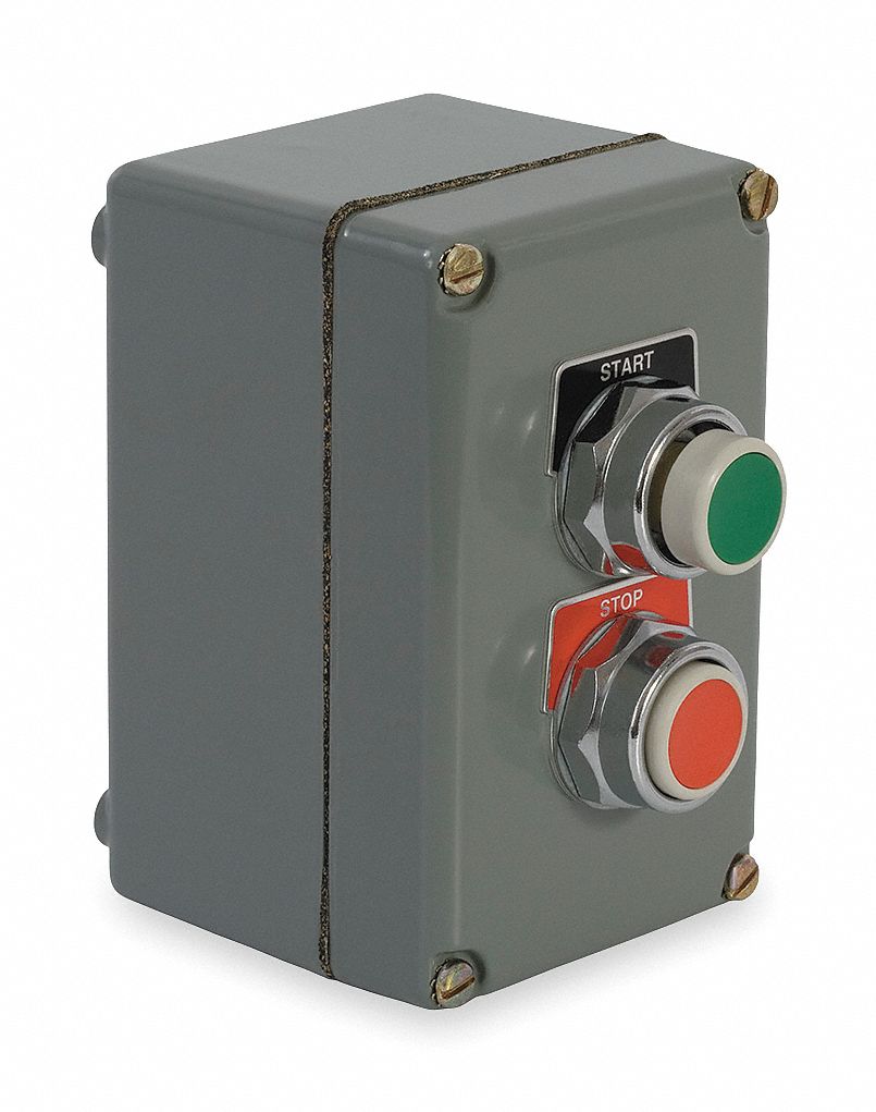 push button station control 1nc operators 1no stop start number grainger close