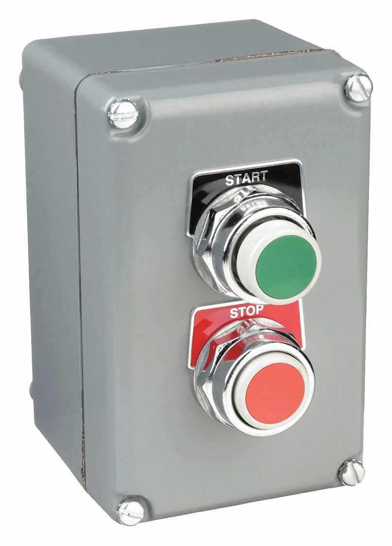 SCHNEIDER ELECTRIC Push Button Control Station: Maintained / Maintained,  1NO/1NC, Start/Stop