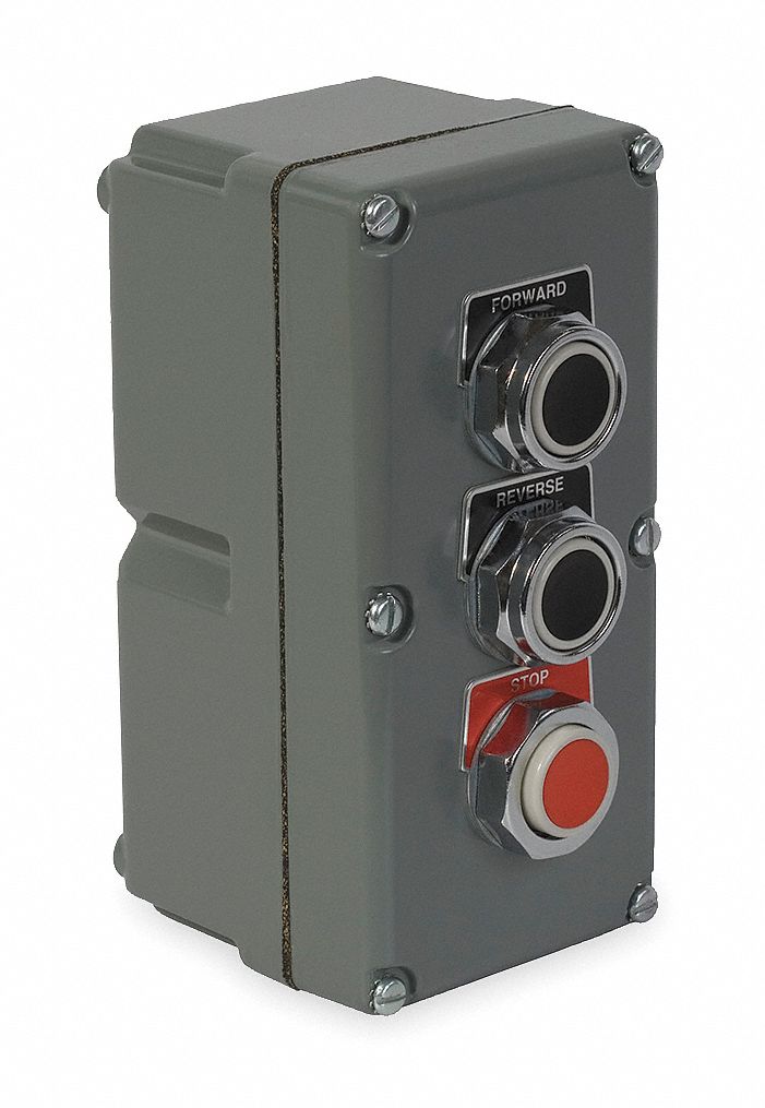 CONTROL STATION, 2FLUSH PUSH BUTTONS/EXTENDED PUSH BUTTON, 0 PILOT LIGHTS