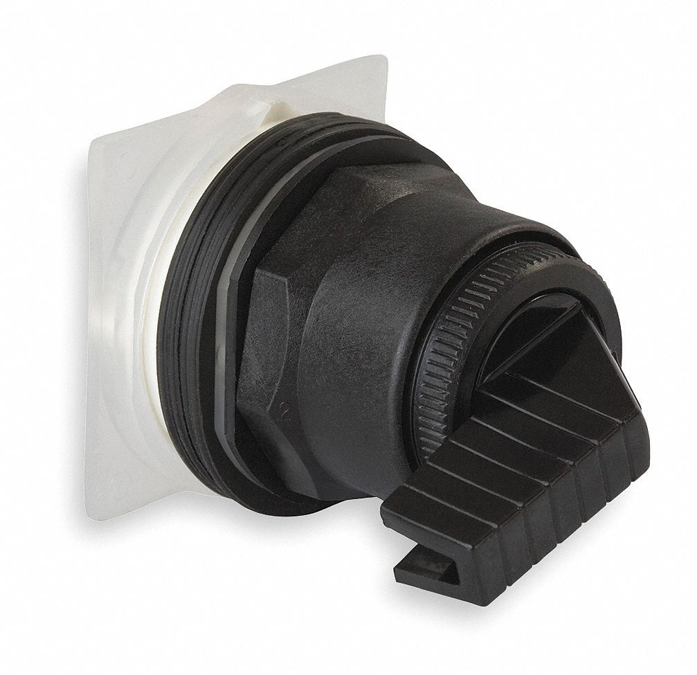 Long-Handled Selector Switch: 30 mm Panel Mount Size, 3 Positions, C Cam