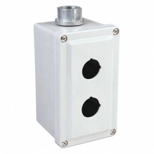 SCHNEIDER ELECTRIC, 30mm, 2 Holes, Push Button Enclosure - 2NMR3 ...