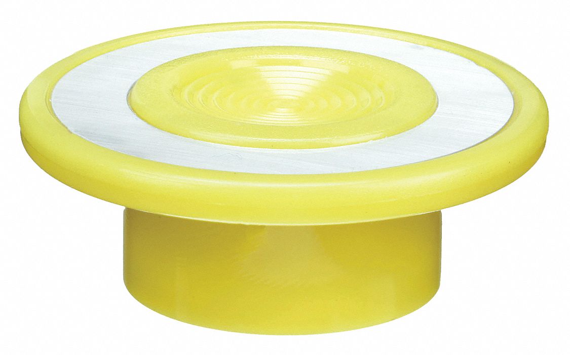 TÊTE BOMBÉE, TAILLE DE MONTAGE 30 MM, JAUNE