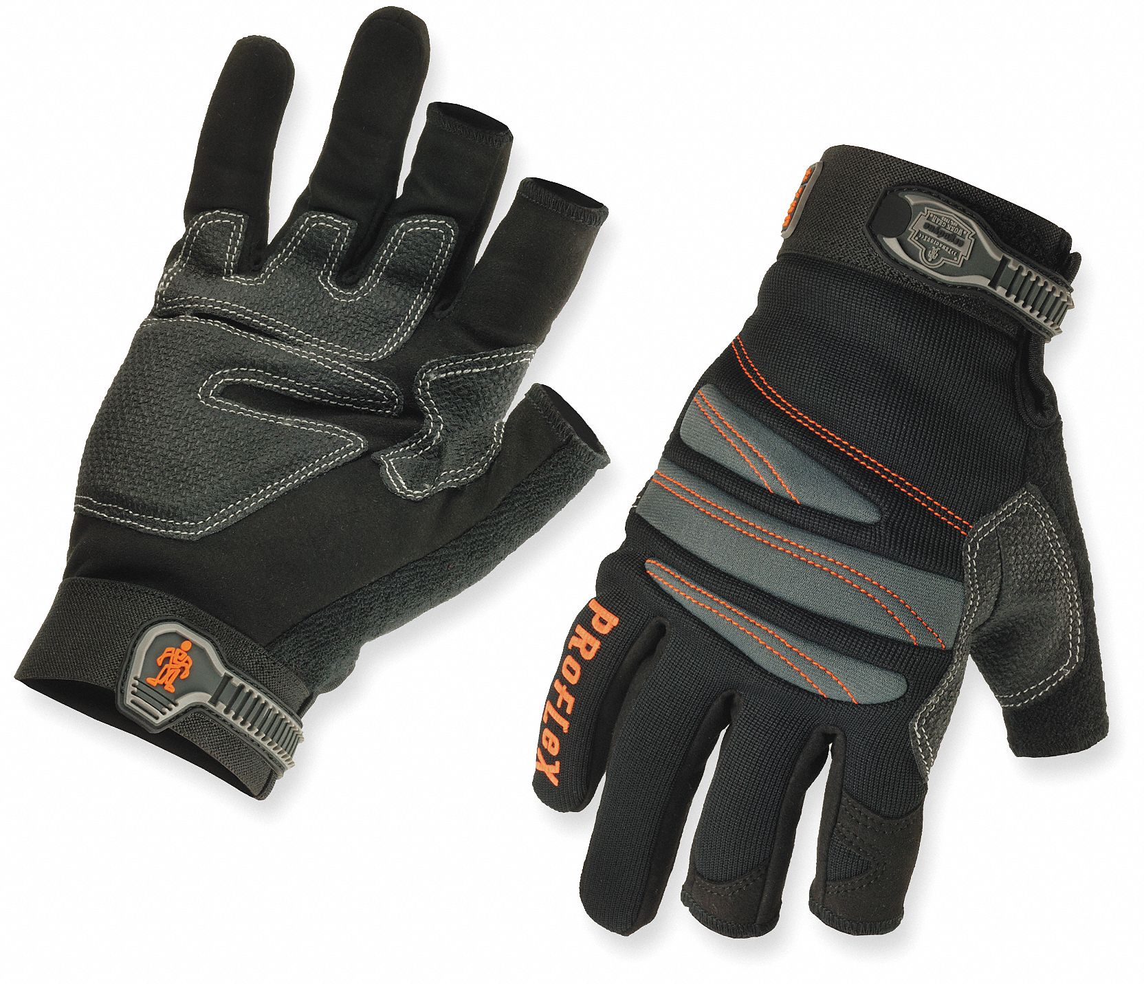 PROFLEX 720 HEAVY-DUTY FRAMING GLOVES, 2XL, 11, GRY, PADDED FINGER/KNUCKLE, EVA