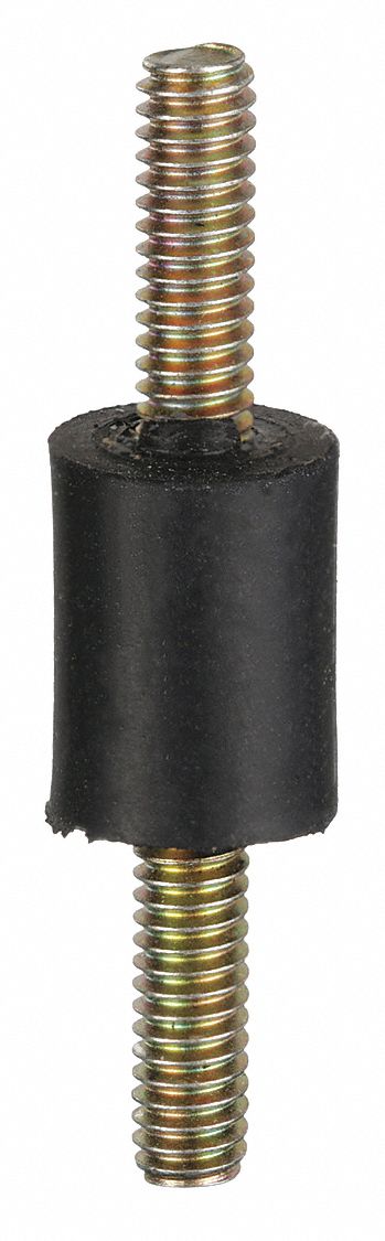 Vibration-Isolating Mount: Cylindrical, Male x Male Style, #8-32 Thread Size