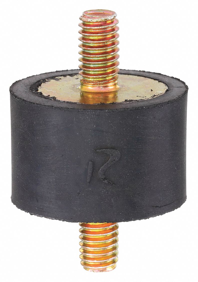 Cylindrical Vibration Isolator: Stud, 5/16