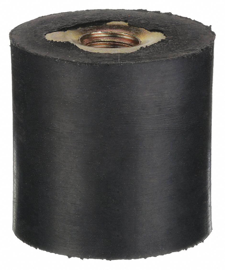 Vibration-Isolating Mount: Cylindrical, Female x Female Style, #8-32 Thread Size
