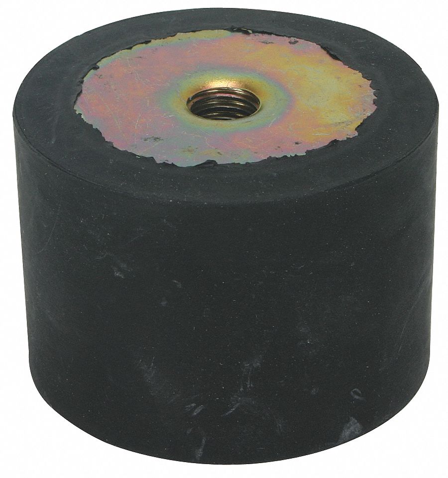 4 1-3/8 Dia x 1-5/16 Ht Rubber Vibration Isolator Mount Feet 1/4-20 Screw Hole Details about   