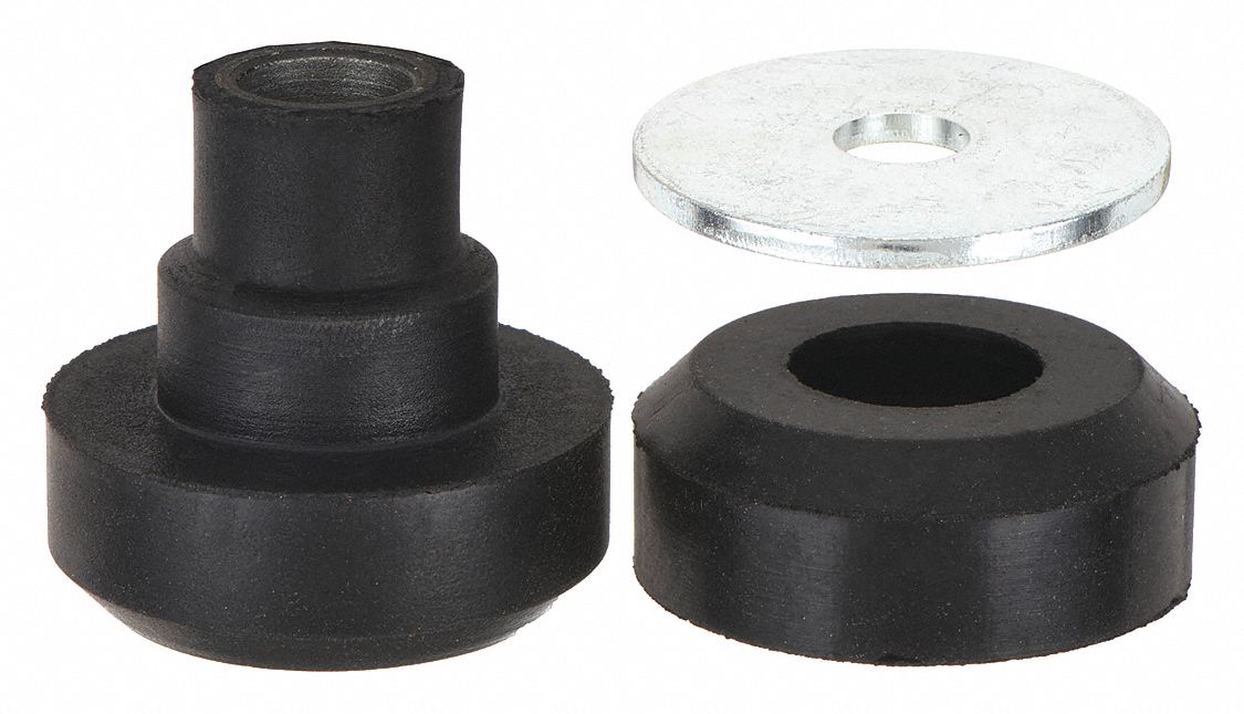 Floor-Mount Vibration Isolator: Neoprene, 60 in, 0.01 in to 0.05 in
