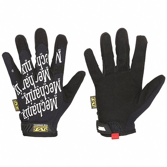 MECHANIX WEAR Mechanics Gloves: L ( 10 ), Mechanics Glove, Full Finger,  Synthetic Leather, 1 PR