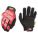 ORIGINAL MECHANICS GLOVES, S (8), FULL FINGER, SYNTHETIC LEATHER, RED