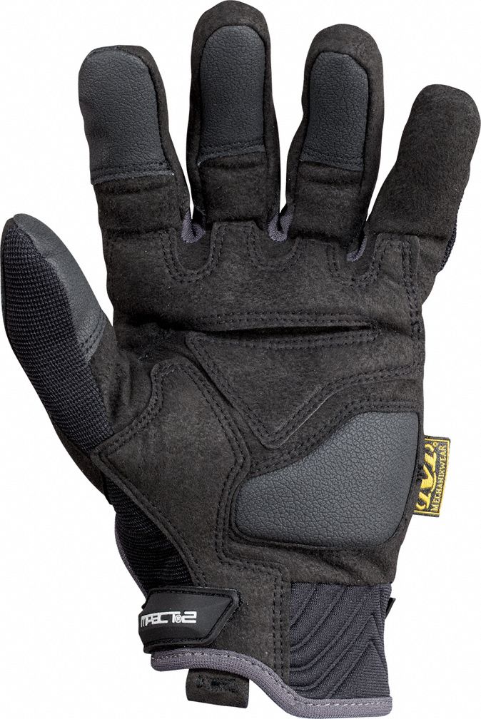 MECHANIX WEAR AntiVibration Gloves, S, Black, PR 2NPZ7MP205008