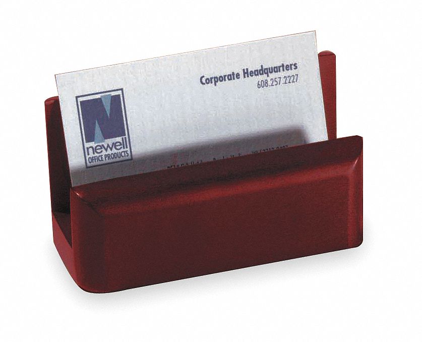 2NRG9 - Business Card Holder 50 Ct Wood