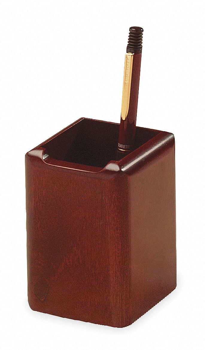 ROLODEX, 1 Compartments, Mahogany, Pencil Cup 2NRH423380 Grainger