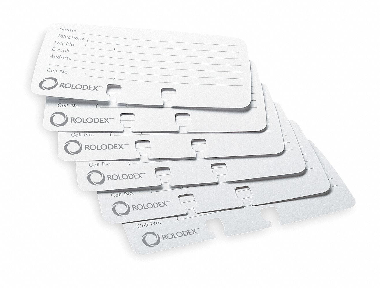 Business Card Refills: White, 2 1/4 in Lg, 4 in Wd, 100 PK