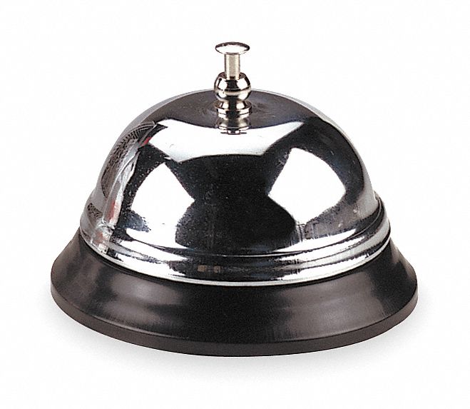 CALL BELL,NICKEL,3 3/8 DIAMETER