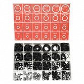 Red GRAINGER APPROVED O-Ring Asst,Silicone,436 Pcs,36Szs 3CVZ8 