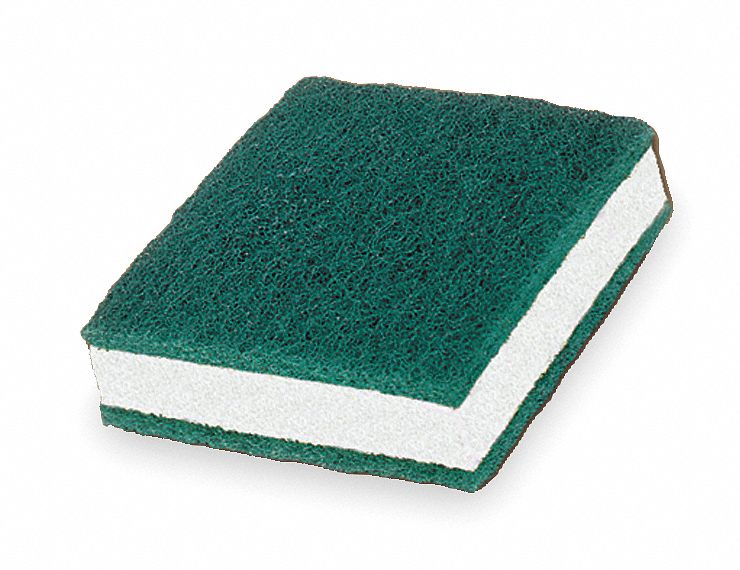 SOAP PAD,3 1/2 IN L,GREEN/WHITE,PK5